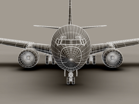 boeing 737-800 continental airlines 3d model 3ds max lwo obj 114036
