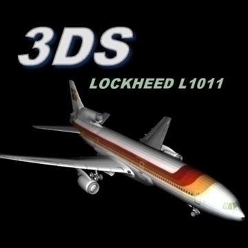 lockheed l1011 low poly 3d model 3ds 95902