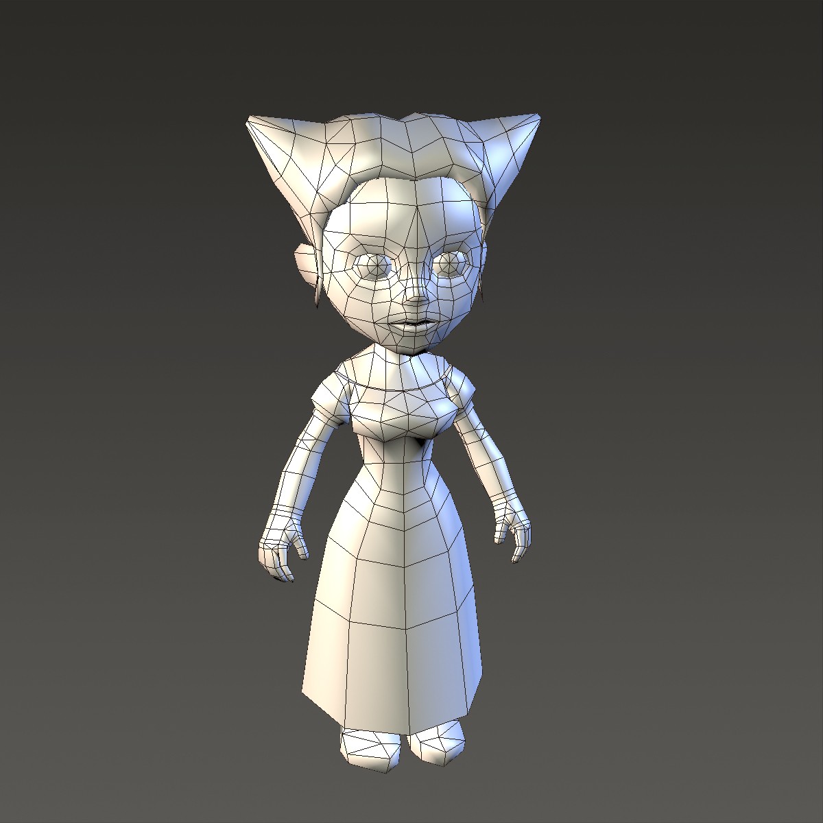 cartoonish civilian female 3d model max fbx ma mb 157193