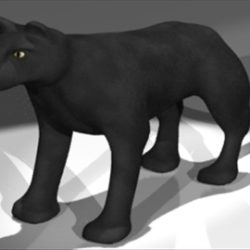 panther 3d model 3ds dxf lwo 80693