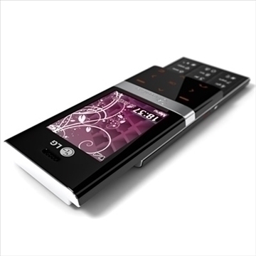 lg ke800 chokolate ii – series mobile phone 3d model 3ds max fbx obj 81251