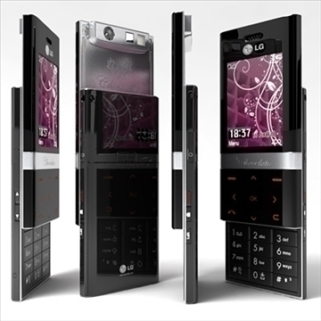 lg ke800 chokolate ii – series mobile phone 3d model 3ds max fbx obj 81257