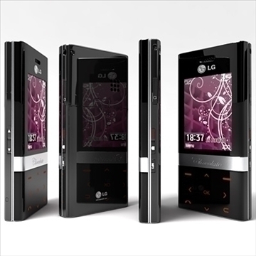 lg ke800 chokolate ii – series mobile phone 3d model 3ds max fbx obj 81258