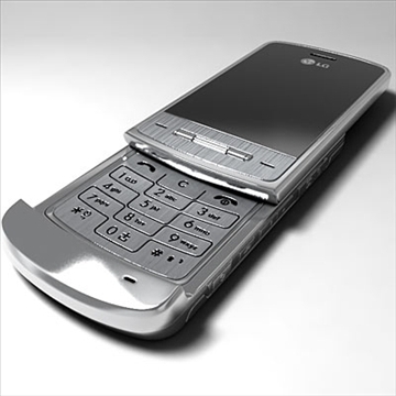 lg ke970 – shine black label series mobile phone 3d model 3ds max fbx obj 81270
