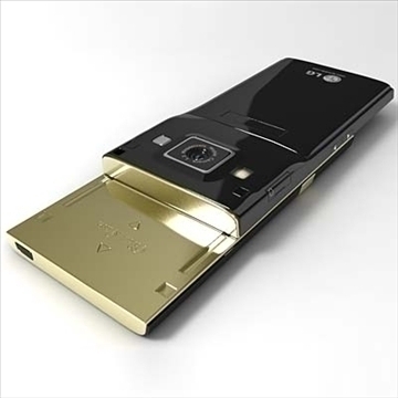 lg kv6000 chokolate ii – series mobile phone 3d model 3ds max fbx obj 81262