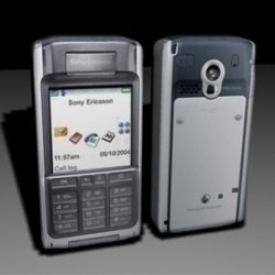 sony ericsson cell phone low poly 3d model max 84138