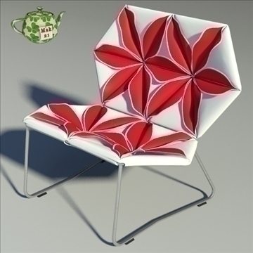 antibodi flower chair 3d model max dwg fbx obj 91731