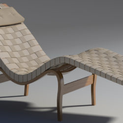 bruno mathsson chaise lounge 3d model max 155344