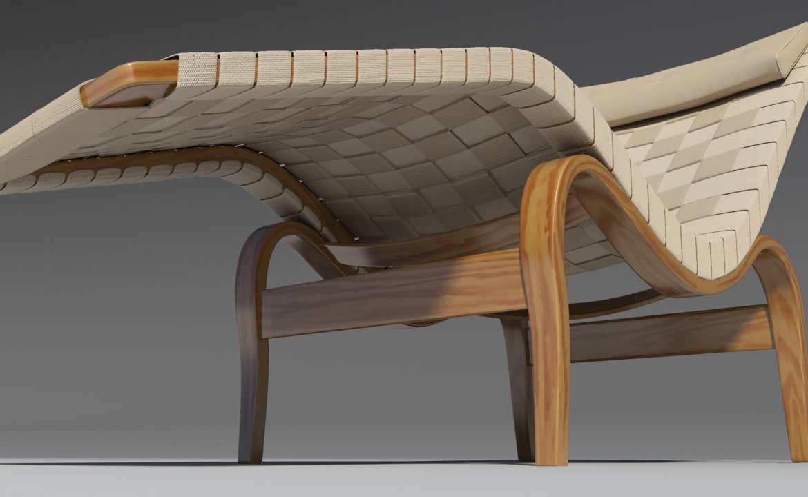 bruno mathsson chaise lounge 3d model max 155348