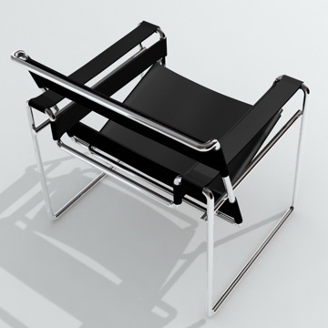 chair wassily 3d model 3ds 81159