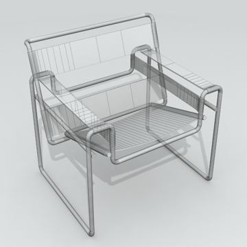 chair wassily 3d model 3ds 81160