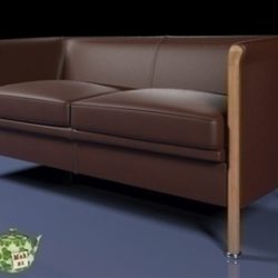 club sofa 2 p 2009 3d model 3ds max fbx obj 92280