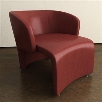 contemporary style armchair (fabricleather) 3d model 3ds max texture 110751