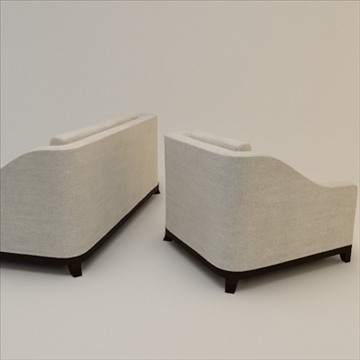 designer fabric seating set 3d model 3ds max lwo texture obj 110738