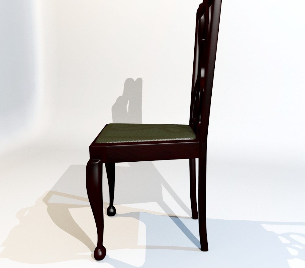 dining chair set 3d model fbx blend dae obj 118644