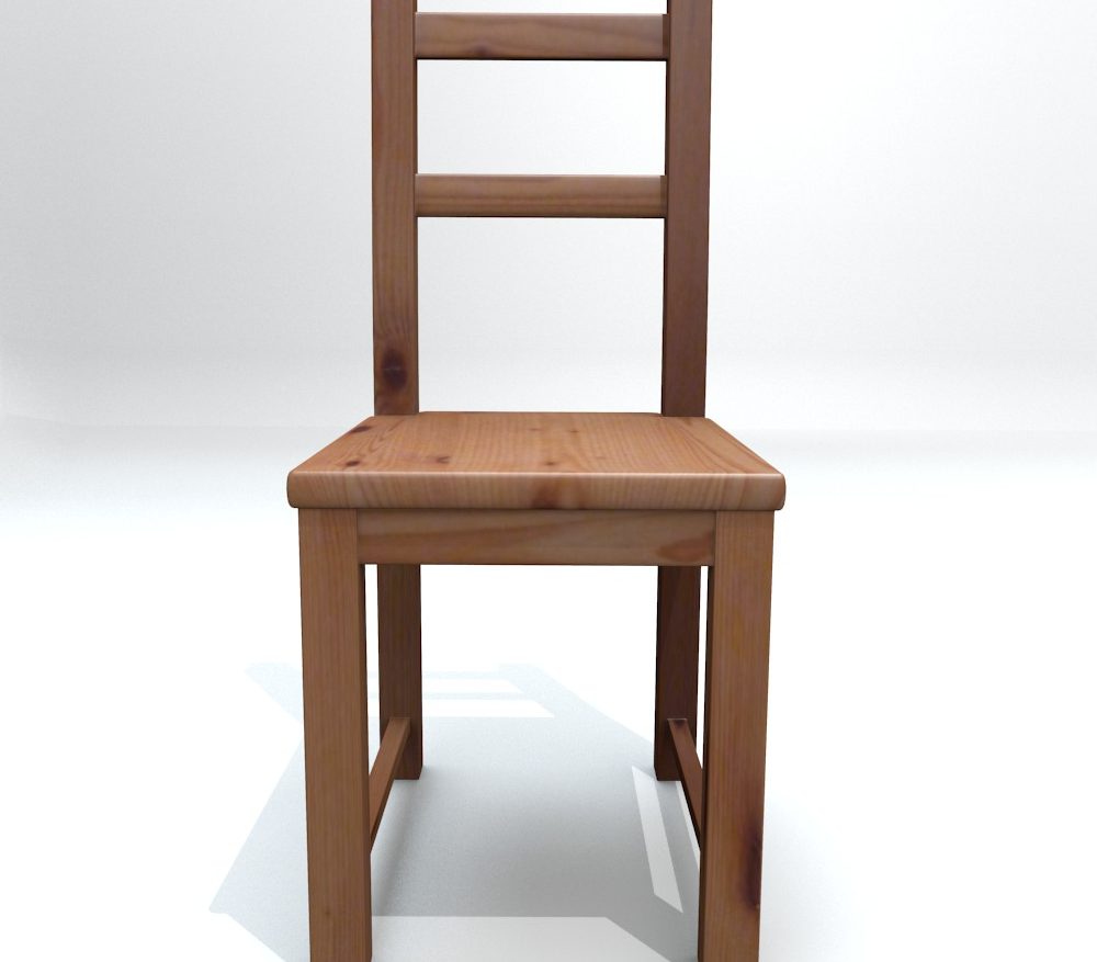 ikea side chair ivar 3d model fbx blend dae obj 118059