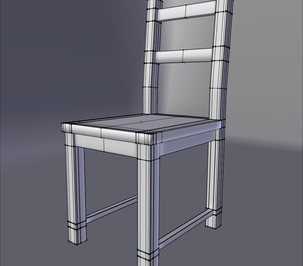 ikea side chair ivar 3d model fbx blend dae obj 118061