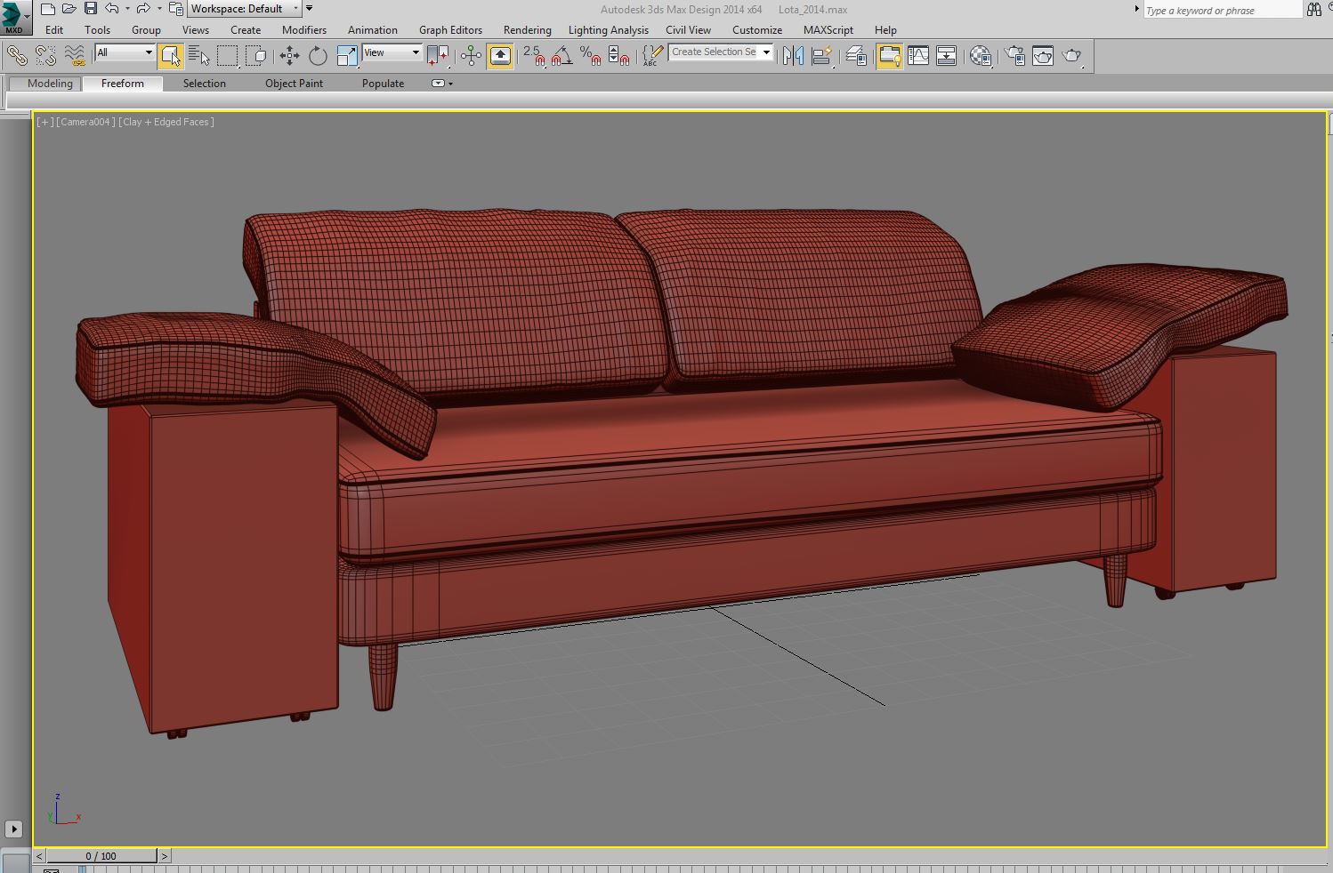 lotas sofa 3d model max 157459