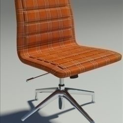 lotus low simple orange fabric armchair 3d model max dxf fbx obj 92462