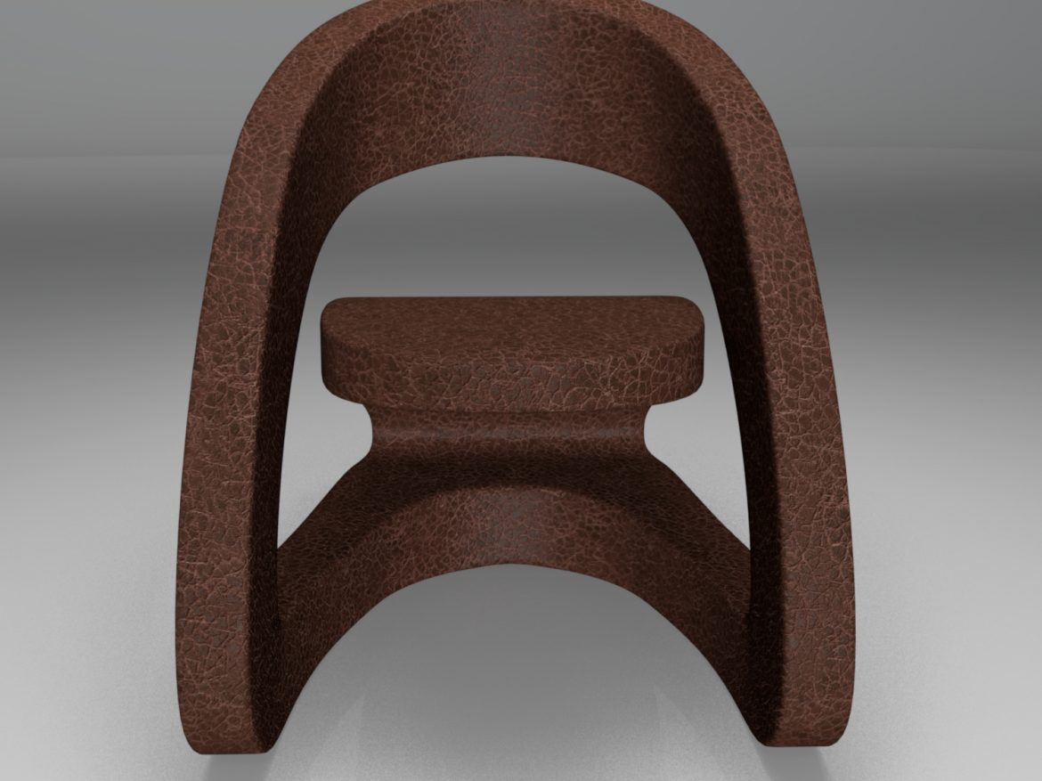 modern leather chair 2 3d model blend obj 116213