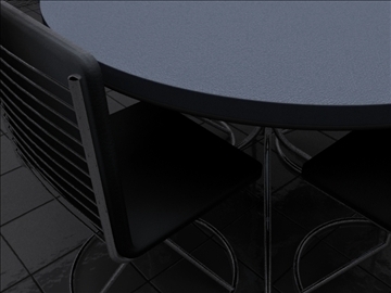 realistic kitchen table and chairs 3d model 3ds max fbx obj 93022