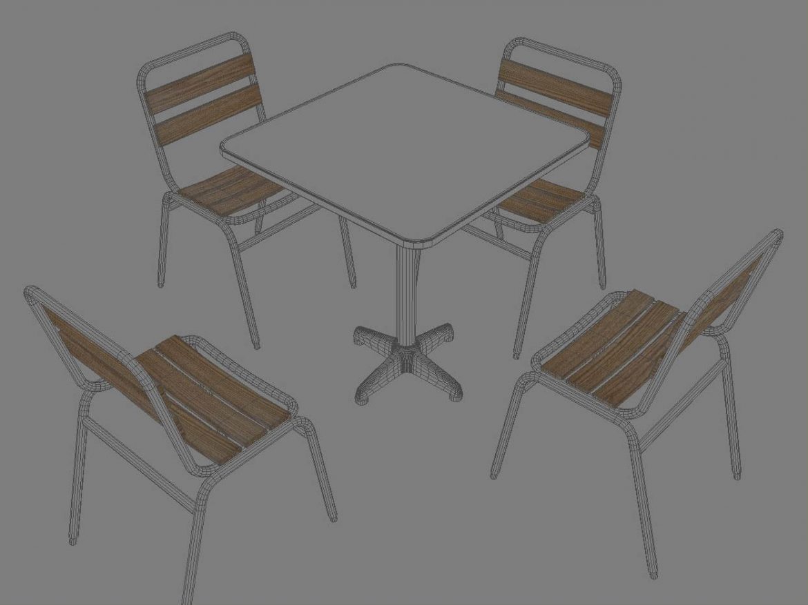 table and chair 3d model 3ds max dxf fbx jpeg jpg obj 114909