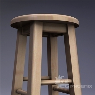 tall stool 3d model 3ds dxf fbx c4d x  obj 106715