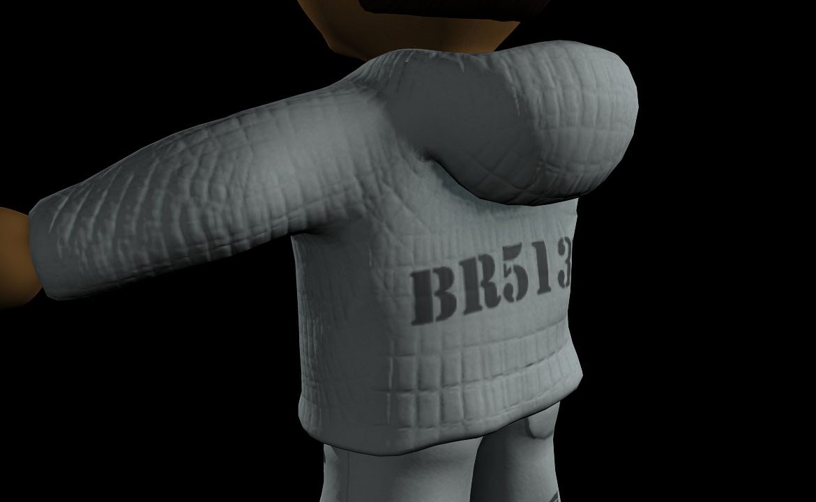 prison game character 3d model fbx ma mb texture obj 118873