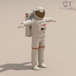 Astronaut 3d Model Flatpyramid