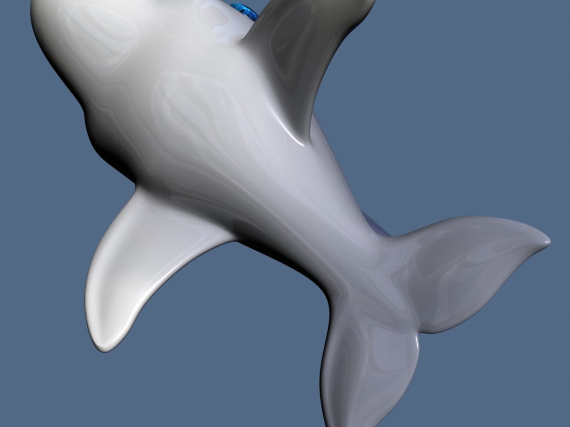 cartoon dolphin rigged 3d model 3ds max fbx  obj 165348