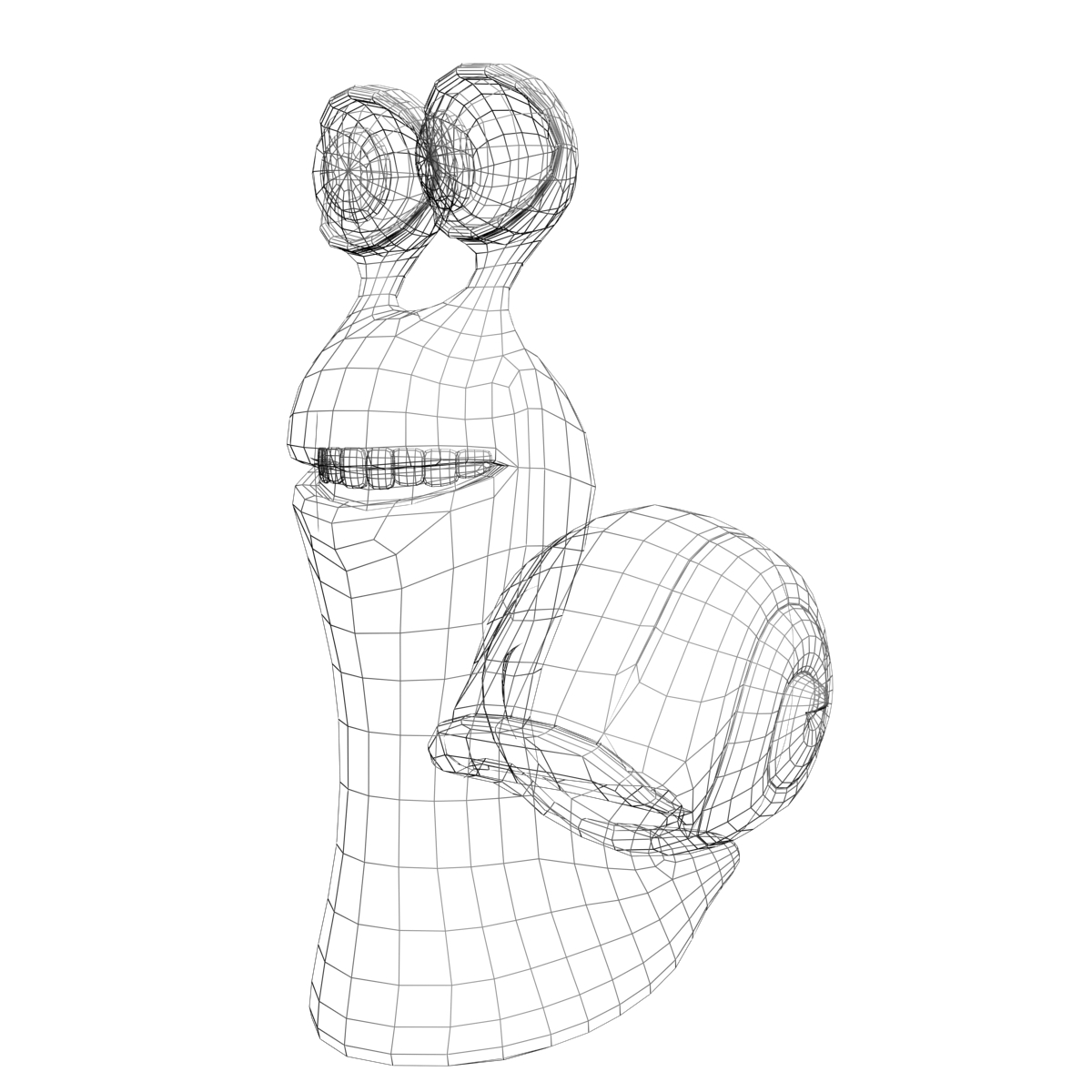 cartoon snail rigged 3d model 3ds max fbx  obj 160863