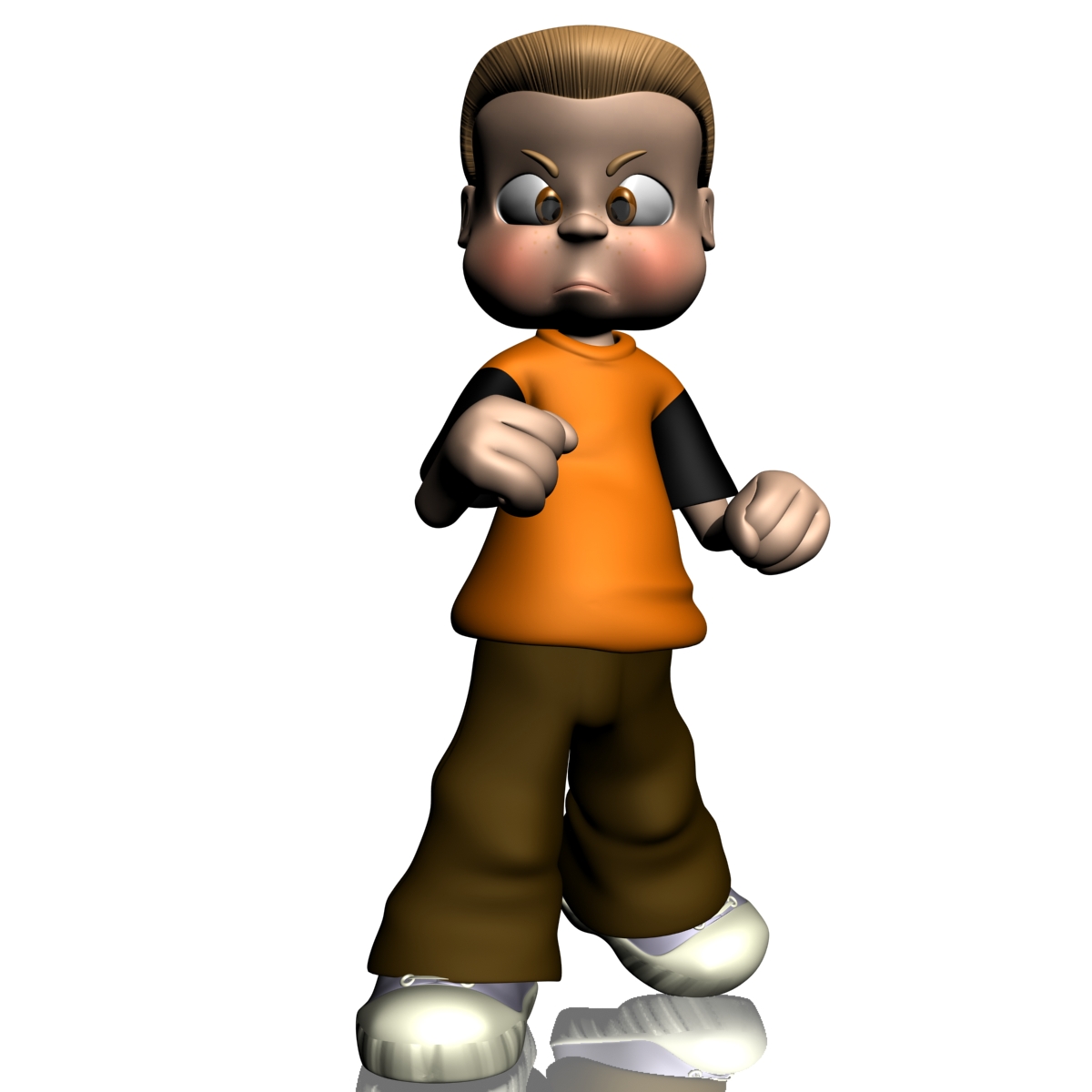Cartoon Boy Rigged 3D Model | FlatPyramid