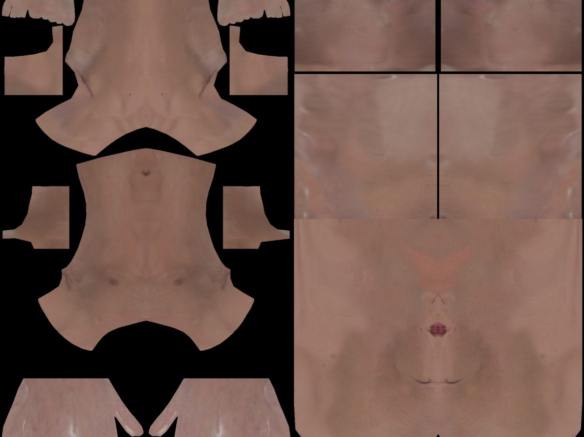 detailed male nude 3d model texture obj ztl 141096