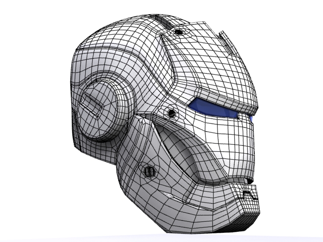 iron man helmet 3d model max fbx obj 157884