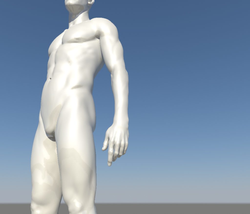 nude male character 3d model ma mb obj 155372