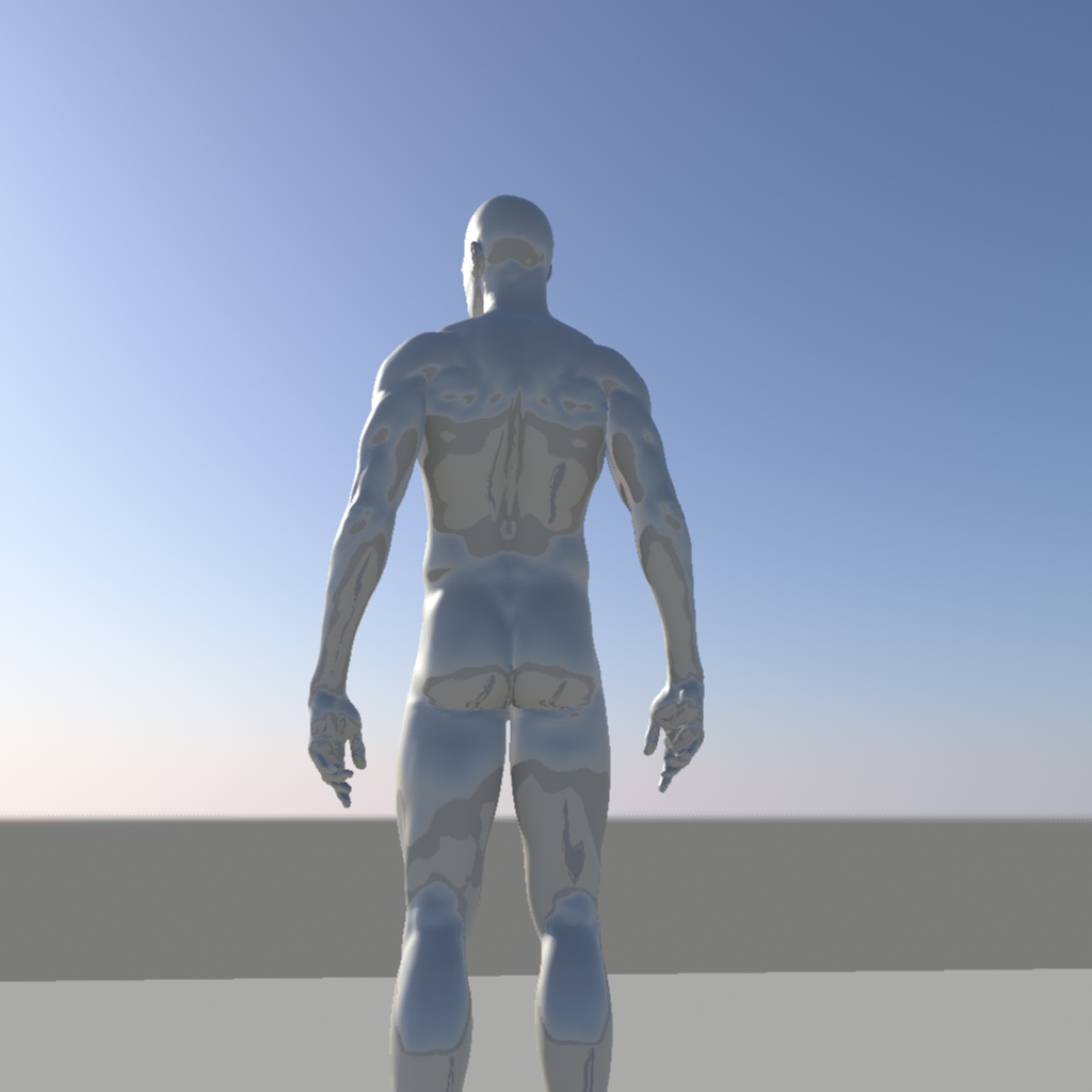 Nude Male Character 3d Model Flatpyramid