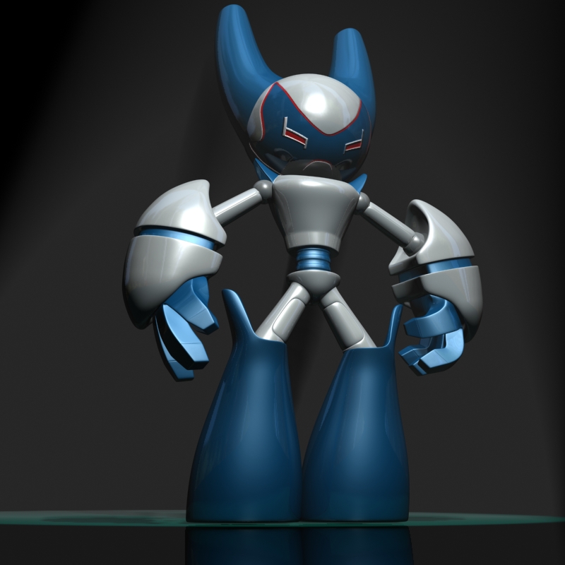 robotboy cartoon robot character 3d model 3ds max fbx lwo obj 139790