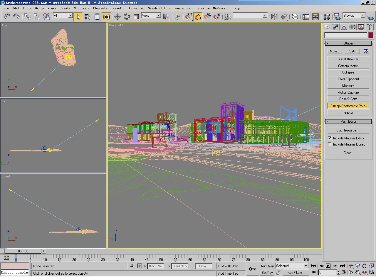 architecture 028 3d model 3ds psd 141674