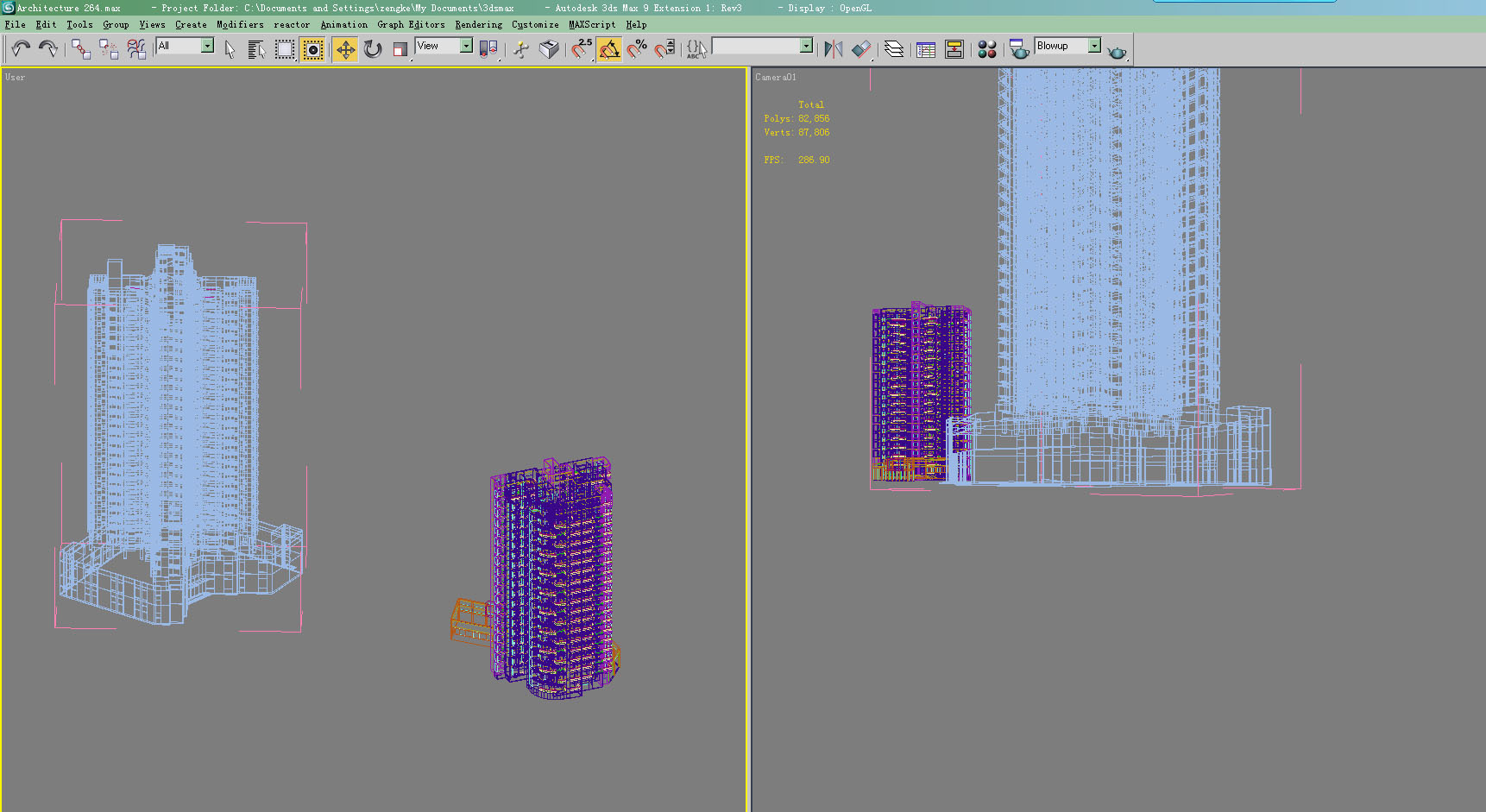 Architecture 264 3D Model - FlatPyramid