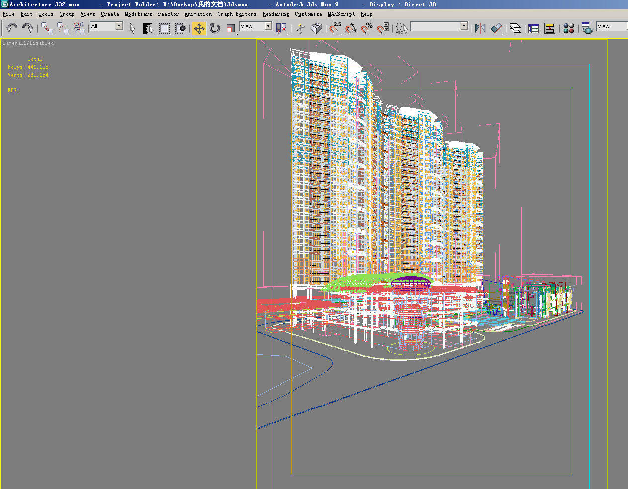 architecture 332 3d model 3ds max 144239