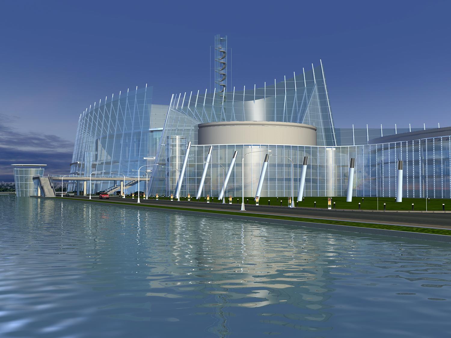 Architecture 373 3D Model FlatPyramid