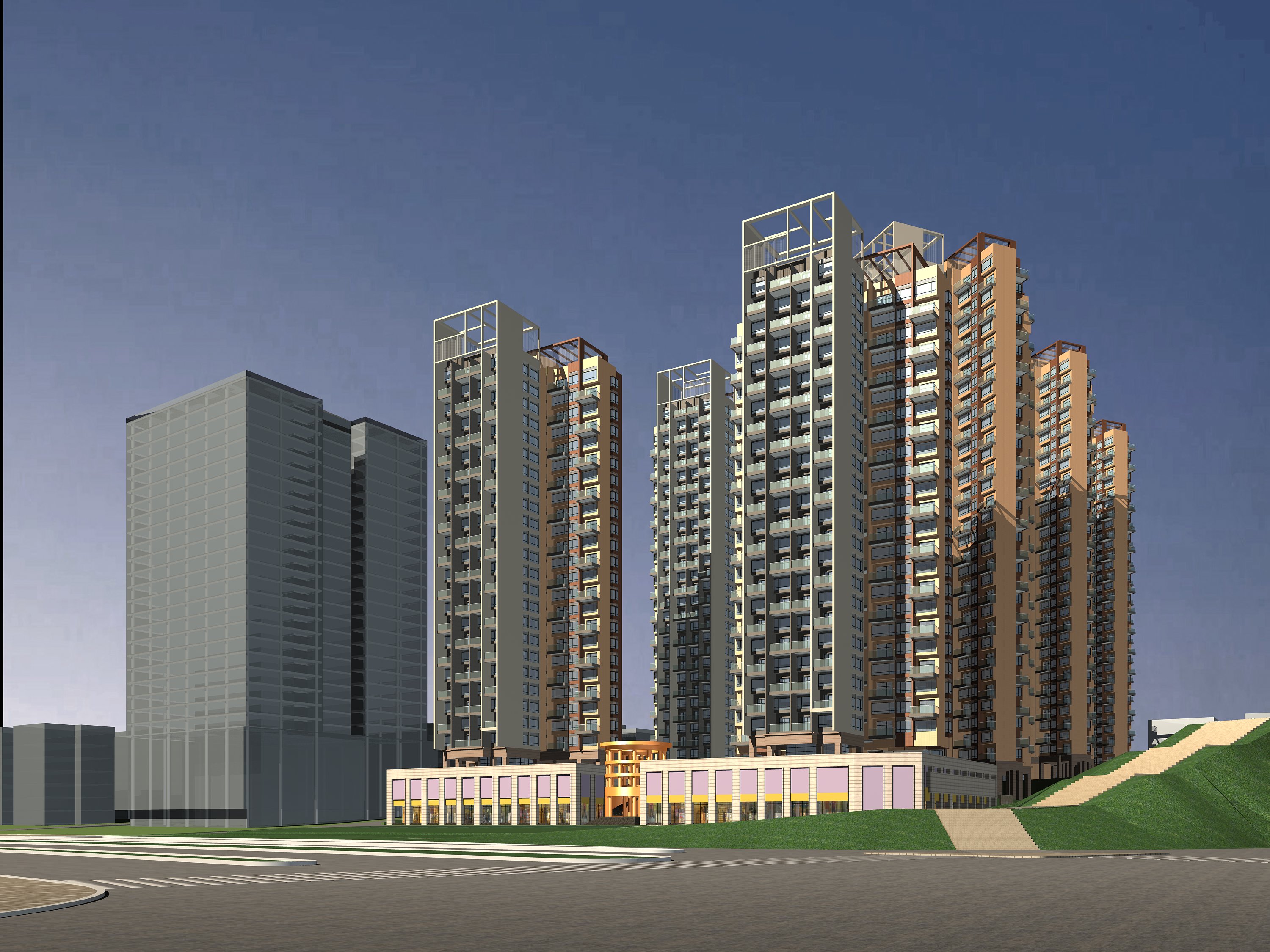 architecture 464 3d model 3ds max 145113