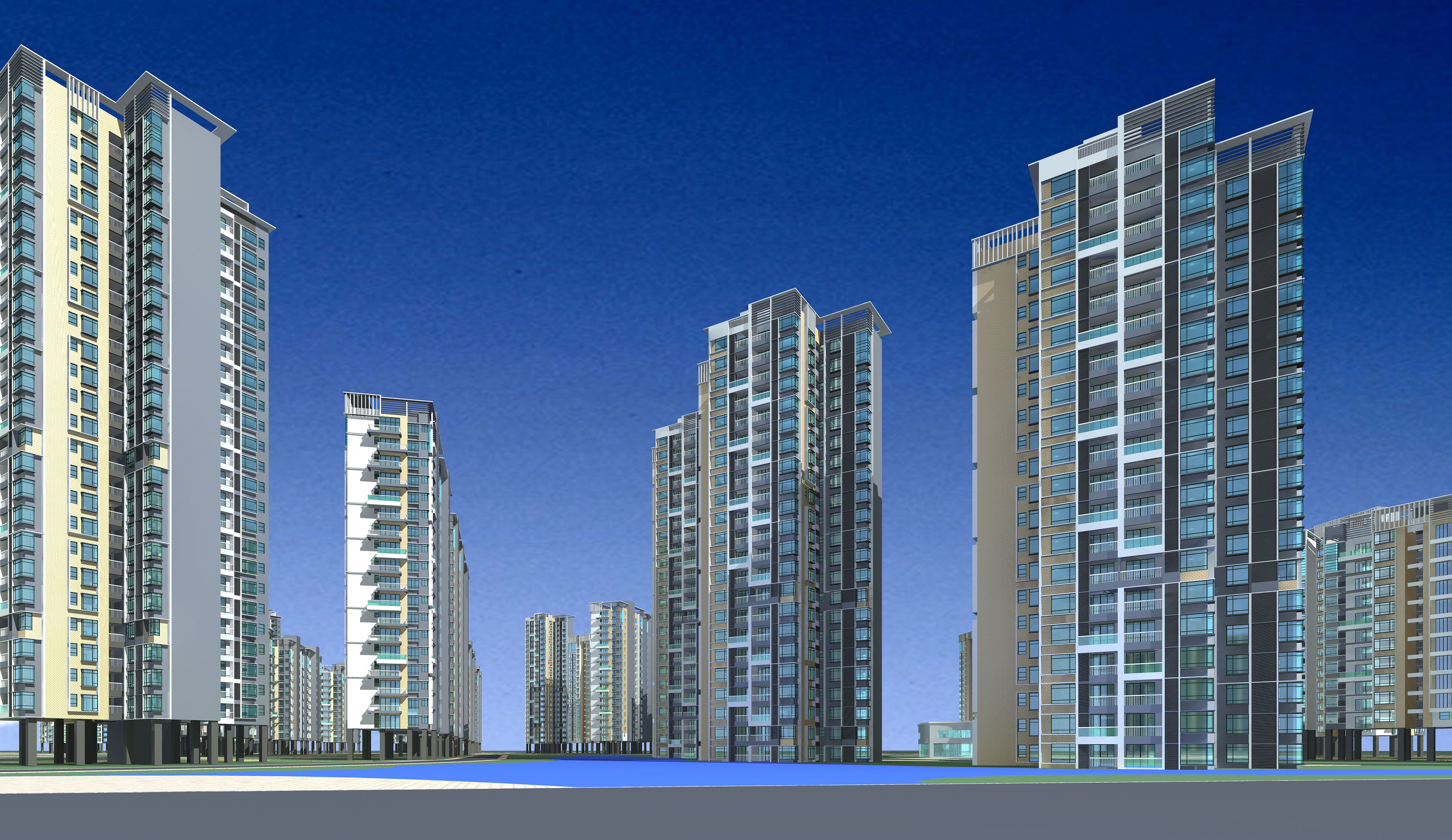 architecture 466-2 two two 3d model 3ds max 145629