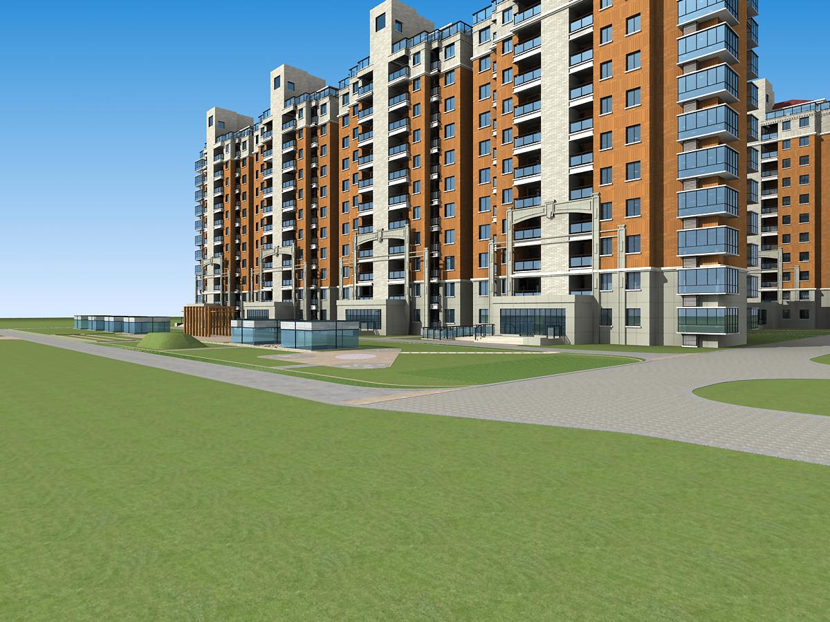 architecture 599 two 3d model 3ds max 146329