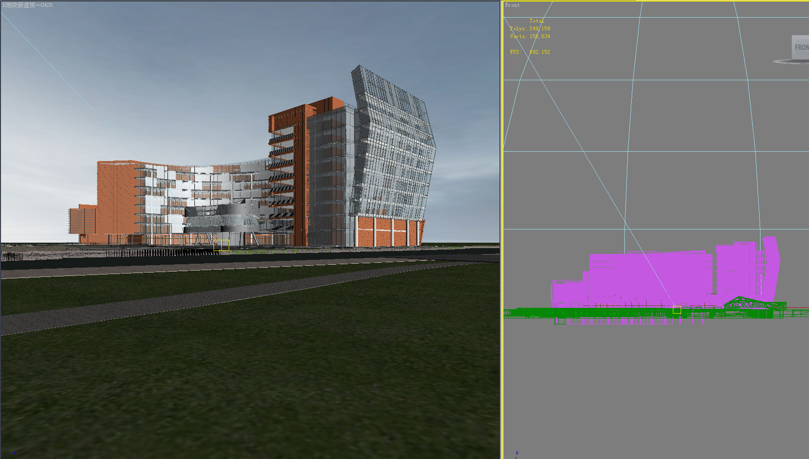 building 553 3d model max psd 127014