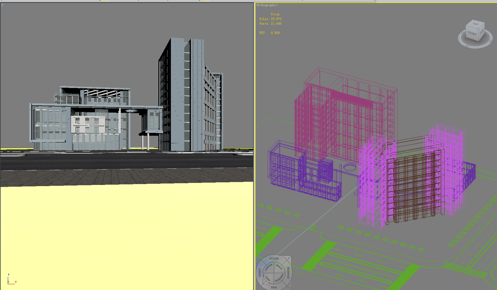building 608 3d model max psd 126188