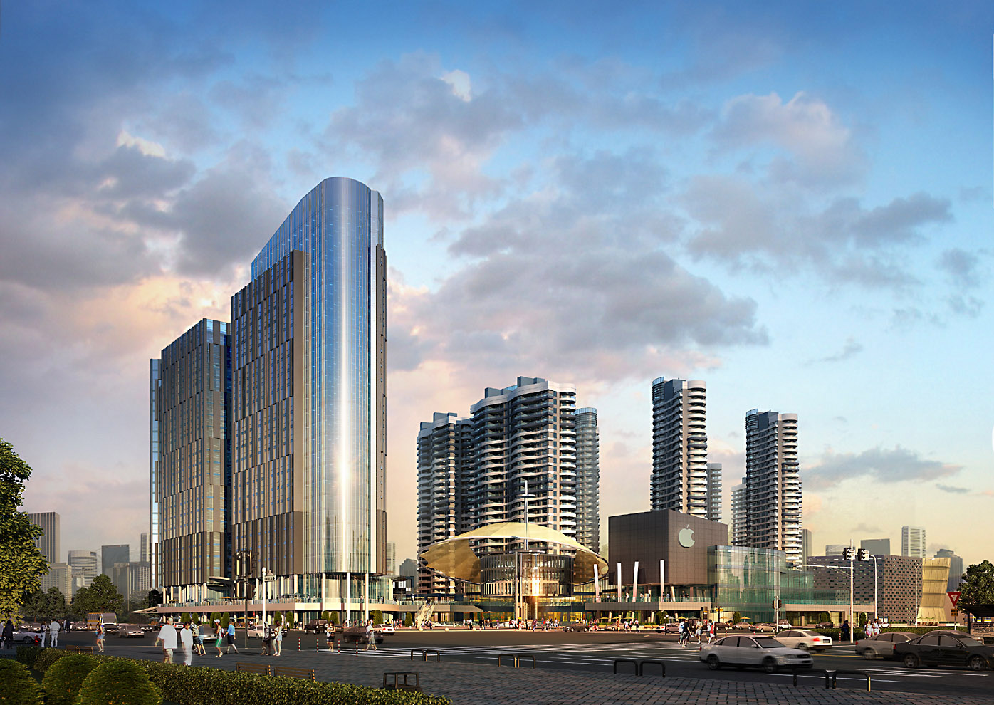 building cityscape 100 3d model max 165183