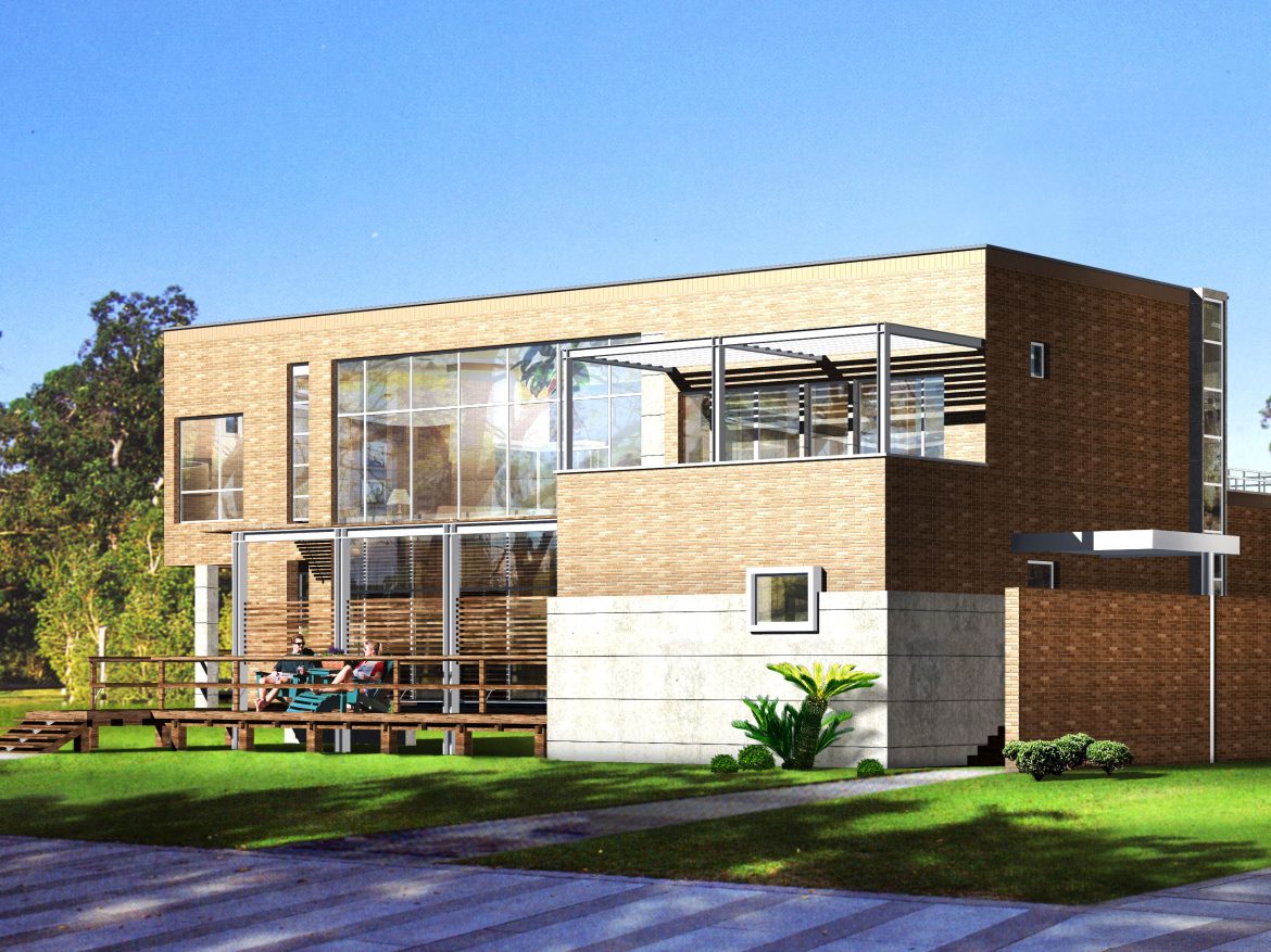 building in modern style 011 3d model max psd 122900