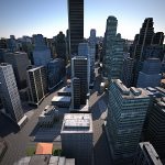 Lowpoly City Textured 3d Model Flatpyramid