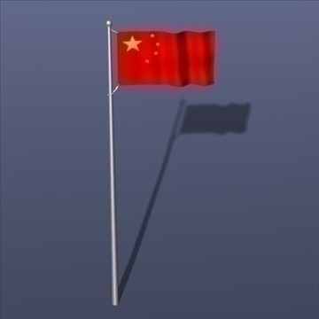 chinese flag.zip 3d model 3ds dxf fbx c4d x obj 88402